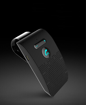 #ad Wireless Bluetooth 5.0 Speakerphone Speaker Phone Visor Clip Hands Free Car Kit $15.71