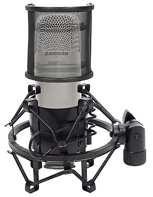 #ad Samson C01U Pro USB Recording MicrophoneStandCurved Pop FilterShock Mount $64.94