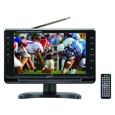 #ad 9quot; Portable Digital LCD TV w USB amp; SD Inputs 12 Volt AC DC Compatible for RVs $97.90