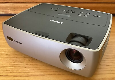 #ad InFocus IN24 W240 DLP Projector for Computer DVD w VGA cord manuals amp; case $125.00