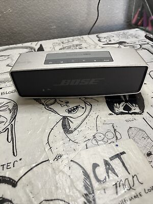 #ad Bose SoundLink Mini Portable Bluetooth Speaker Silver FOR PARTS REPAIR $40.00