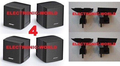 #ad Mint 4 Bose Single Cube Speakers amp; Wall Brackets Acoustimass Lifestyle FreeSpace $255.99