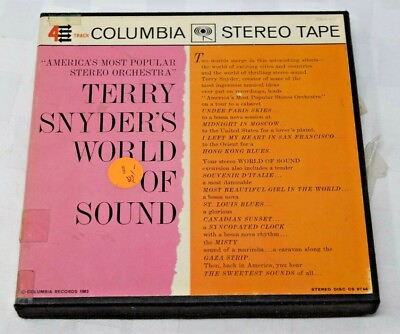 #ad Terry Snyder#x27;s World Of Sound Reel Columbia CQ530 7 1 2 IPS $25.00