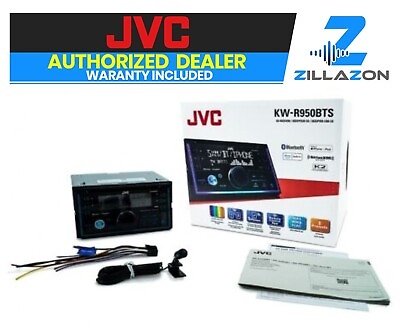 #ad JVC KW R950BTS Double DIN Amazon Alexa Bluetooth USB AUX AM FM Radio CD Receiver $139.95