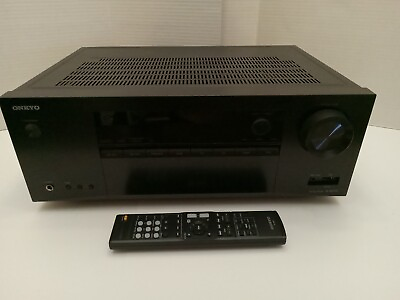 #ad Onkyo TX SR373 Surround Sound 5.2 Channel a V Receiver HDMI amp; Bluetooth Black $100.00