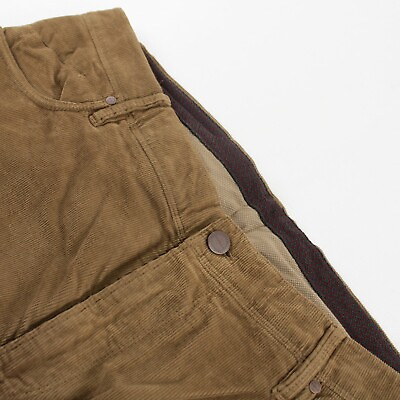 #ad Zanella NWOT 5 Pocket Jean Cut Pants Size 36 Martin In Solid Khaki Tan Corduroy $149.99