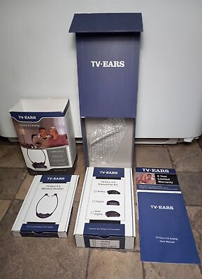 #ad TV Ears 5.0 Analog Wireless TV Hearing Aid Voice Clarifying System 11641 $45.00