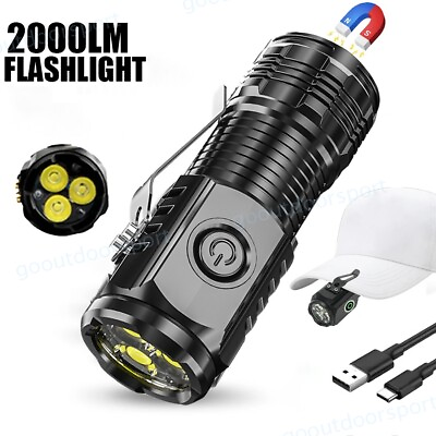 #ad Three Eyed Monster Mini Super Power Flashlight for Home Camping Waterproof USA $3.89