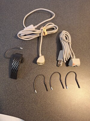 #ad Lot of Jawbone Earwear Bluetooth Headset with 2 charging cables and 3 ear hooks $34.30