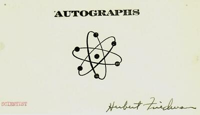 #ad quot;Pioneer in the Application of Sounding Rocketsquot; Herbert Friedman Signed 3X5 $69.99