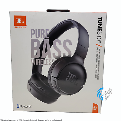 #ad JBL Tune 510BT Wireless On Ear Headphones with Purebass Sound Black ™ $32.44