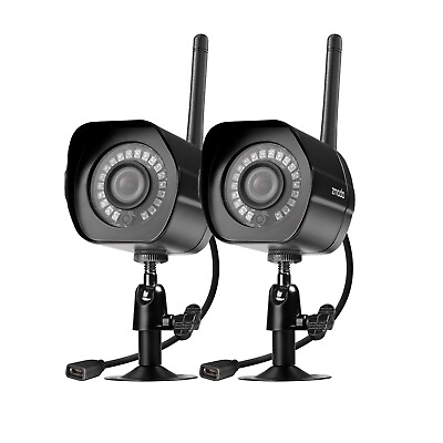 #ad Zmodo 1080p Outdoor Wireless Smart HD Security Camera with Night Vision 2 Pack $44.99