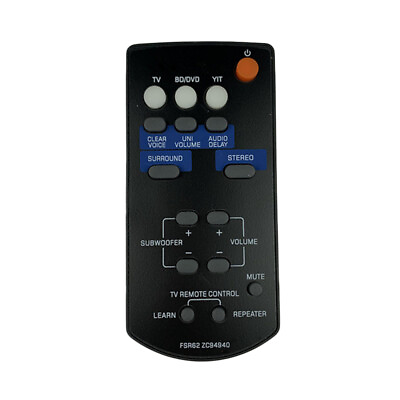 #ad New For Yamaha Soundbar YAS 201 YAS 201BL YAS CU201 FSR62 ZC94940 Remote Control $11.33