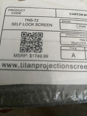 #ad Projector Screen Titan 72 Inch D🐝 $700.00