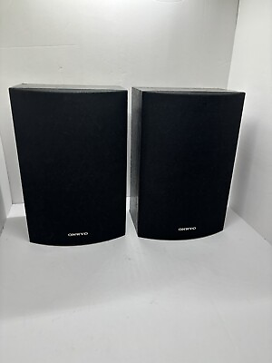 #ad ONKYO SKM 520S Speaker Bookshelf Surround Sound Stereo Pair 130W 8 Ohms L@@K $31.75