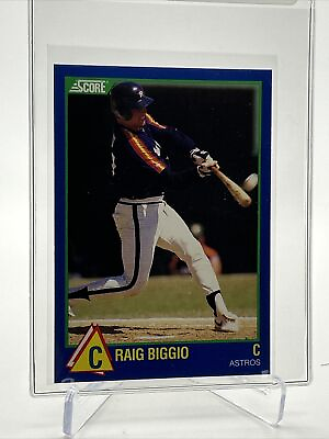 #ad 1989 Score Rising Stars Craig Biggio Rookie Card #98 Mint FREE SHIPPING $1.75
