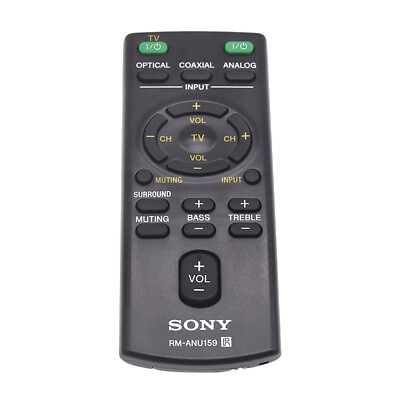 #ad Sony Sound Bar Remote Control RM ANU159 For HT CT60 SA CT60 HT CT60 C SS WCT60 $8.99