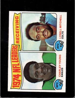 #ad #ad 1975 TOPPS #3 CHARLEY YOUNG LYDELL MITCHELL NM 1974 RECEIVING LEADERS *XR17512 $4.00