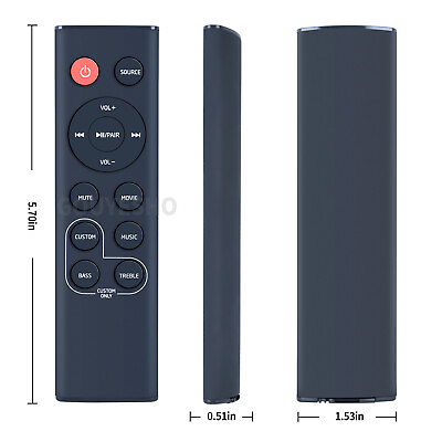 #ad RM STHD337 Replacement Remote Control For JVC Sound Bar TH D357B TH D337B $12.77