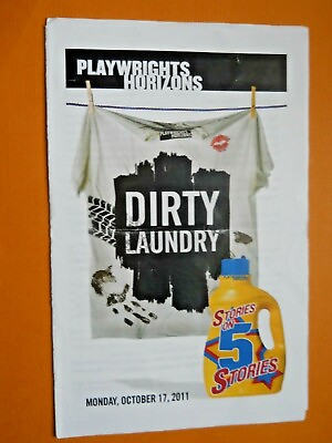 #ad Oct. 17 2011 Peter Jay Sharp Theatre Program Dirty Laundry $15.96