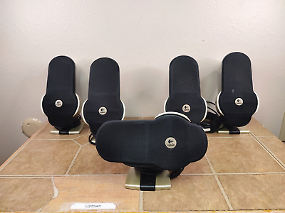 #ad Lot All 5.1 Complete Replacement Logitech G51 Satellite Center Speakers Only EUC $84.95