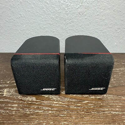 #ad 2 Bose Acoustimass or Lifestyle Cube Red Line Speaker Black $44.95