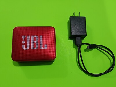 #ad JBL Go 2 Waterproof Portable Bluetooth Speaker Red Metal With Charger Tested $24.50