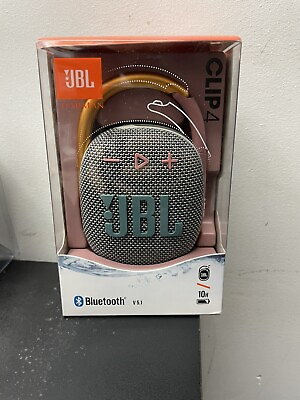 #ad JBL Clip 4 Portable Bluetooth Speaker Waterproof Wireless Gray $48.99