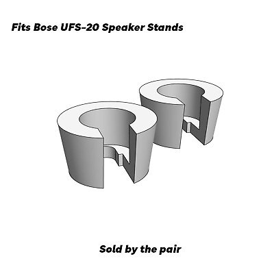 #ad BOSE UFS 20 Speaker Floor Stand Spacer Pair White $19.88