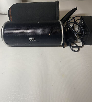 #ad JBL Flip 1st Gen Portable Bluetooth Speaker W Charger And Soft Case Works $40.00