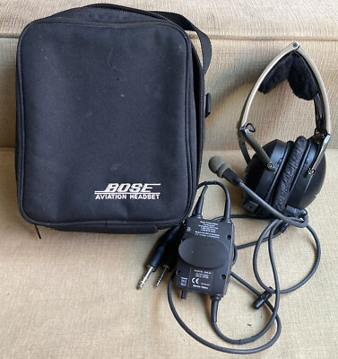 #ad Bose X Aviation Dual GA Plugs Headset AHX 02 Stereo Mono w Original Case USA $399.95
