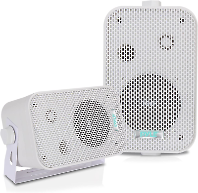 #ad Home Dual Waterproof Outdoor Speaker System 3.5 Inch Pair of Weatherproof Wall $70.99