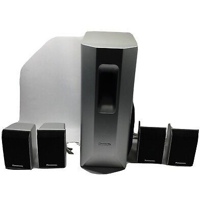 #ad Panasonic Surround Sound Speakers Set Of 5 SB HW750 SB HS650 SB HF650 SB HW750 $45.00