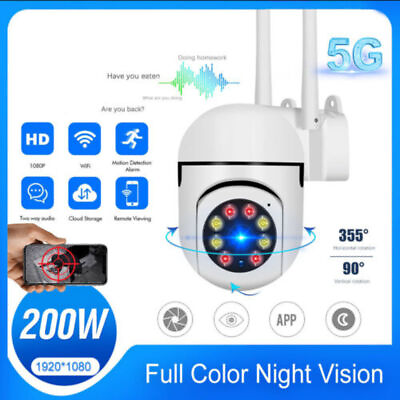 #ad Wireless Security Camera System Outdoor Home 5G Wifi Night Vision Cam 1080P HD $15.98