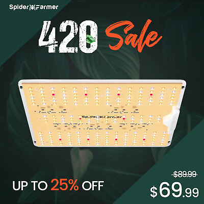 #ad Spider Farmer SF1000D LED Grow Light Full Spectrum Samsung For Indoor Veg Bloom $67.99