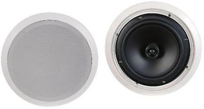 #ad #ad NEW 2 8quot; Ceiling In wall Stereo Speakers.Pair.8 ohm.Flush mount.10.75quot; Frame $49.00