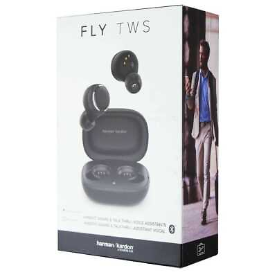 #ad #ad BRAND NEW Harman Kardon Fly TWS True Wireless In Ear Headphones Black $56.99