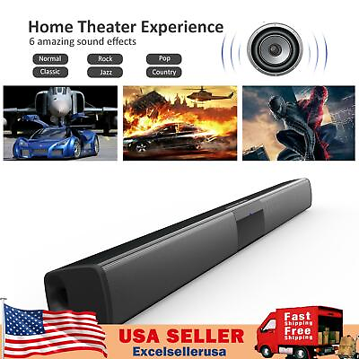 #ad Portable Surround Sound Bar Bluetooth Wireless Subwoofer Home Theater System USA $48.89