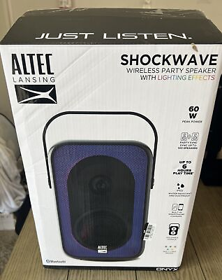 #ad #ad Altec Lansing Shockwave 200 Bluetooth Speaker Black IMT7100 BLK STK 1 $100.00