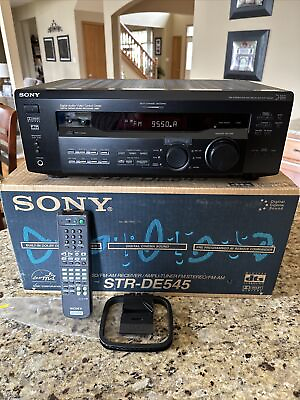 #ad Sony STR DE545 5.1 Ch AV Home Theater Surround Sound Receiver Stereo System Remo $103.99