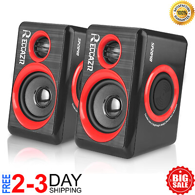 #ad Pc Computer Speakers With Surround Sound Usb Wired Laptop Deep Bass For Desktop $29.99