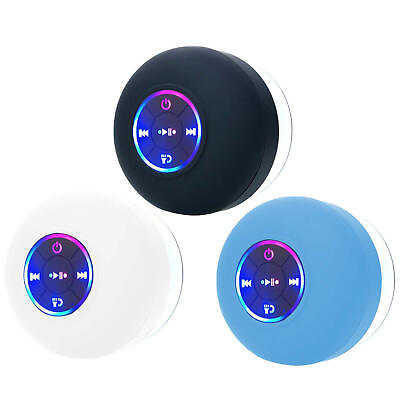 #ad Wireless Shower Speaker Waterproof 5.0 Bluetooth Speaker with Suction $12.27