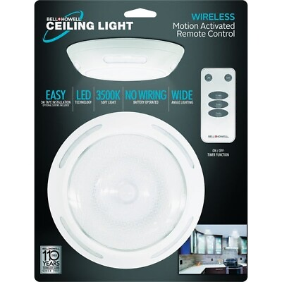 #ad 6 BellHowell 3500K Wireless Ceiling Light Model: 8530 $206.99
