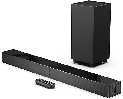 #ad 2.1 Sound Bar with Subwoofer Soundbar for TV Surround Sound System with Blueto $90.96
