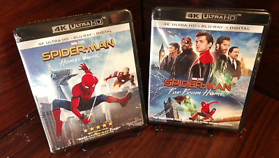 #ad Spider Man: Homecoming Far From Home 4KBlu rayDigital NEW Free Shipping $38.09