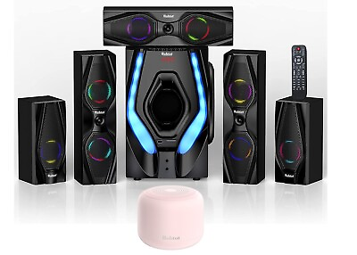 #ad Surround Sound System Speakers for TV 10quot; Sub Home amp; Mini Pink Bluetooth Speaker $109.99