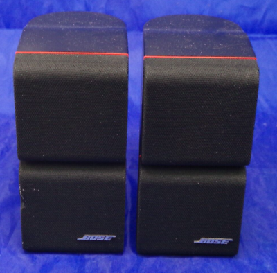 #ad Lot of 2 Bose Double Cube Swivel Acoustimass Lifestyle Speakers Black Clip Style $44.95