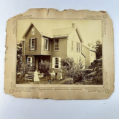 #ad Vintage Photo Home In Allentown PA Hamilton St Family Home Photograph $15.99