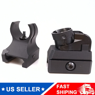 #ad 1 Pair Tactical Low Profile Metal Sights Iron Front amp;Rear Sight Set $17.99