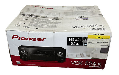 #ad Pioneer VSX 524 K 5.1 Ch HDMI Home Theater Surround Sound Receiver New Open Box $120.00